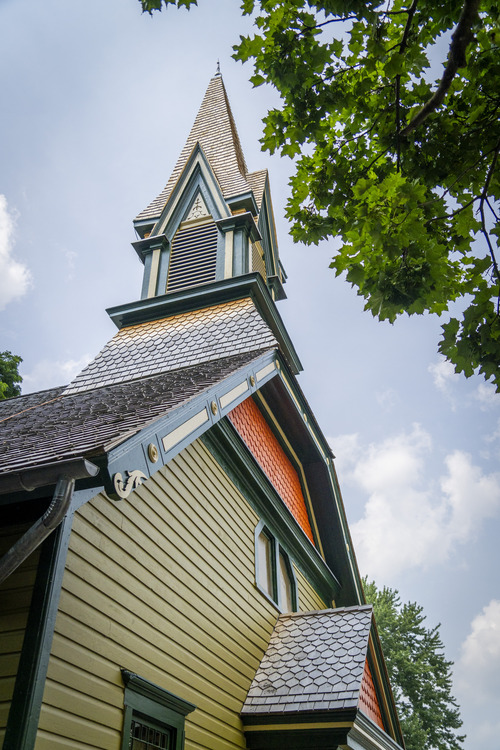 HARRIET TUBMAN NATIONAL HISTORICAL PARK
Steeple and Chimney

The steeple of the Thompson Memorial A.M.E. Zion Church.
Photo credit NPS
