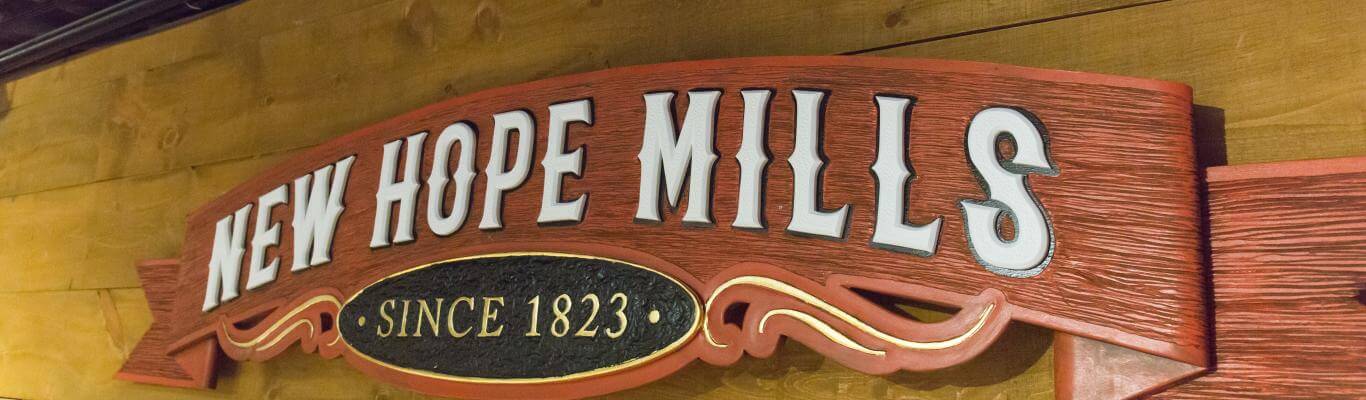 New Hope Mills sign