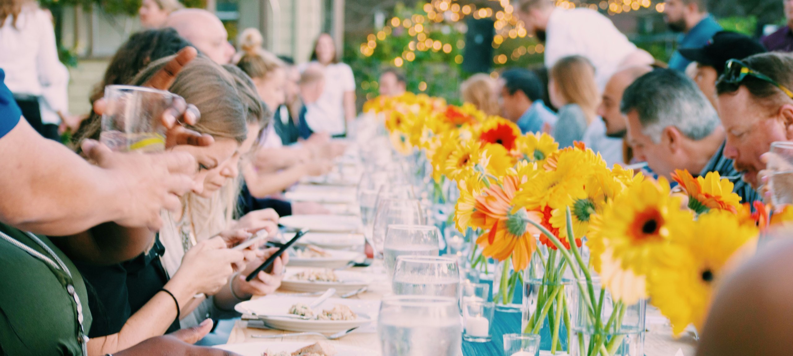 Restaurant with large group dining